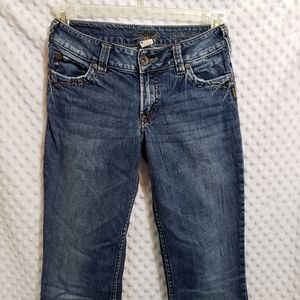 Silver Women's Jeans Suki Surplus 26/34 Cotton Blend Blue EUC